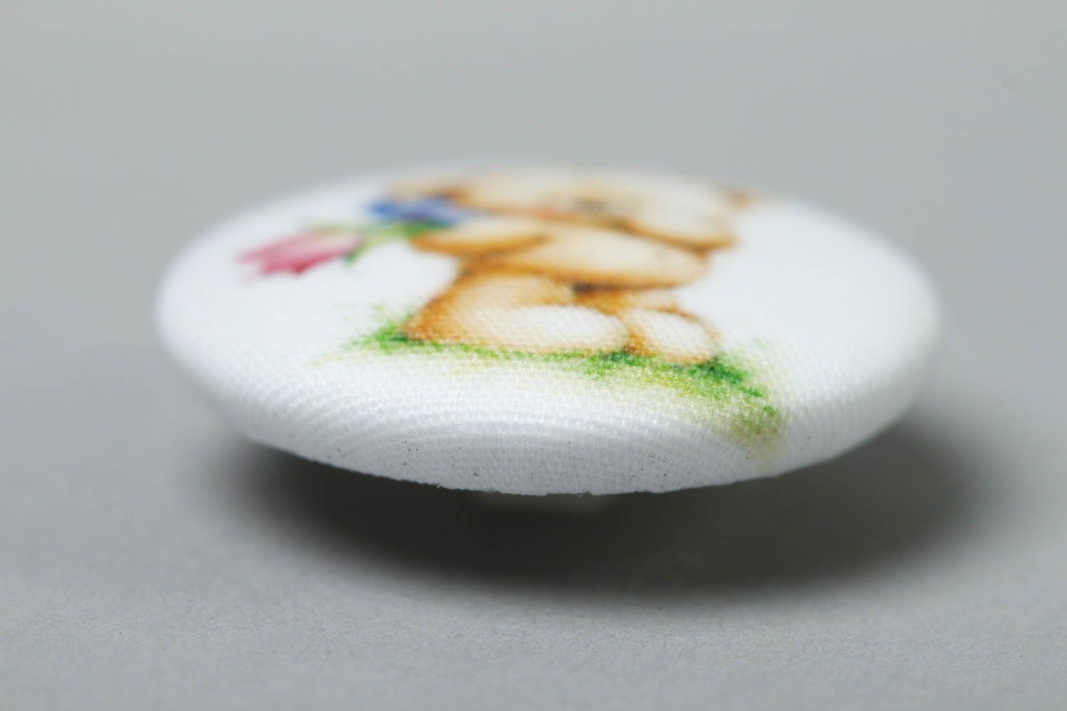 Beautiful handmade fabric button art materials needlework supplies gift ideas photo 4