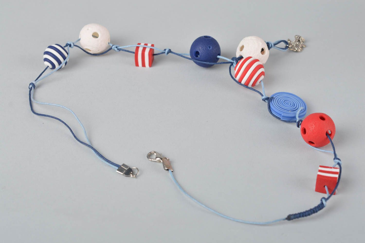 Handmade buntes schönes Schmuck Collier Halskette für Frauen Designer Schmuck foto 4