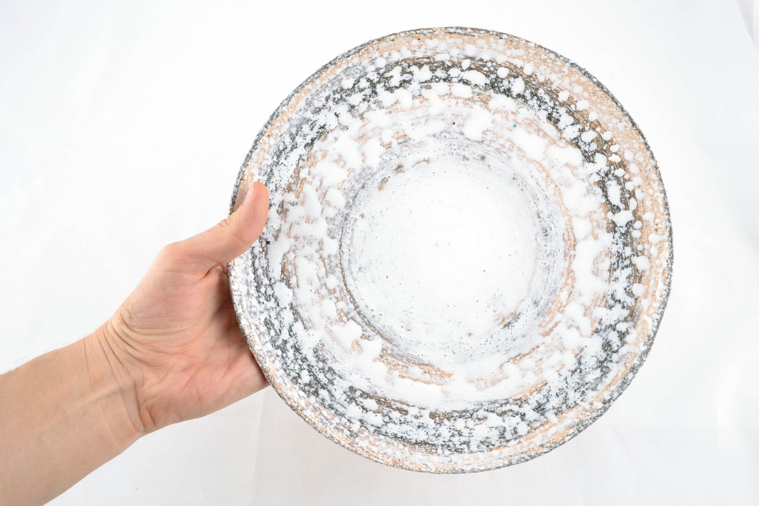 Керамическая тарелка большая  фото 2