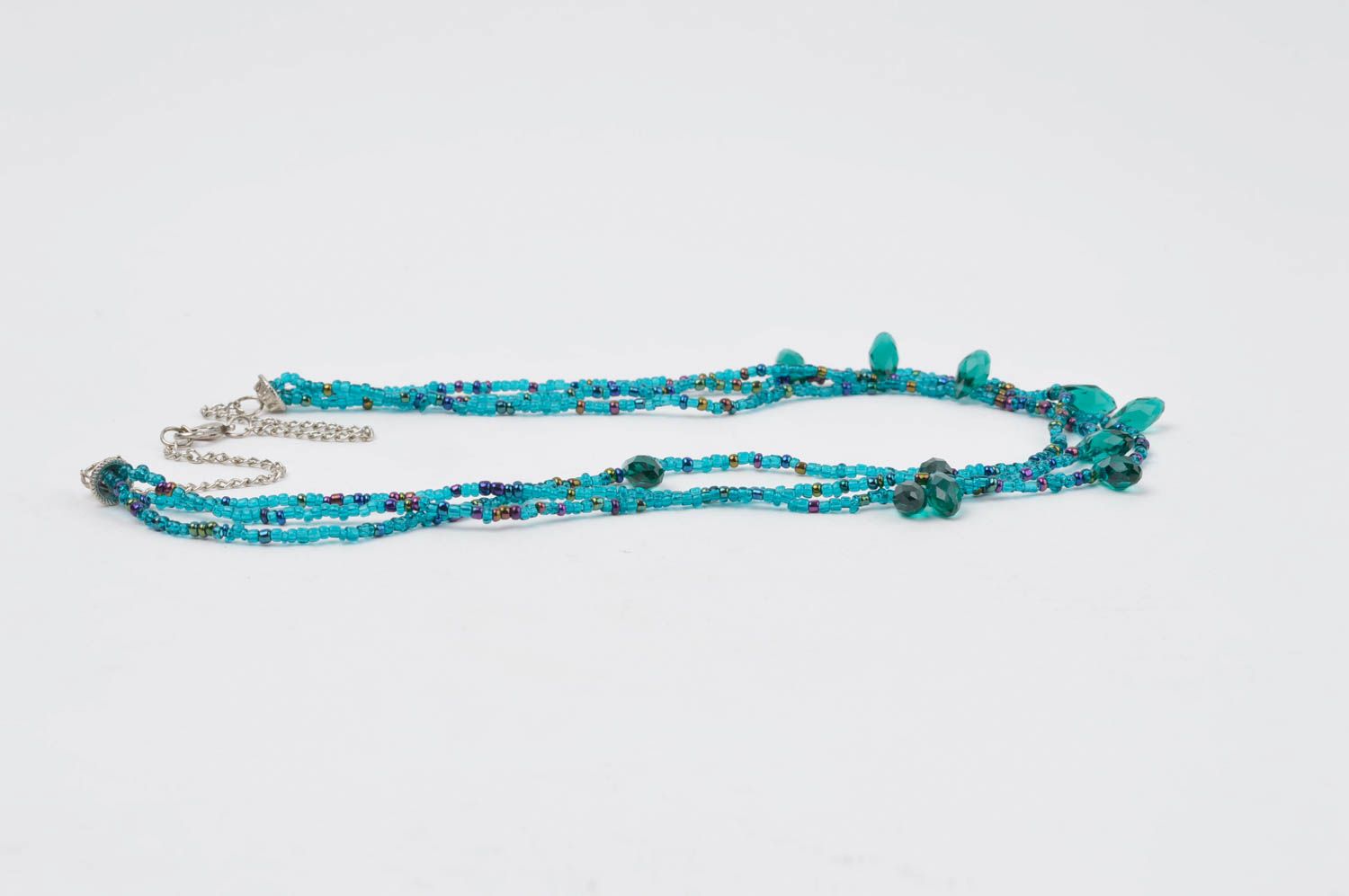Handmade necklace designer jewelry beaded accessory gift ideas bead necklace photo 2