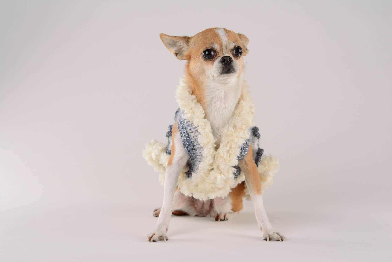 Vestido para cães roupas para animais feitas à mão Conto de Inverno foto 4