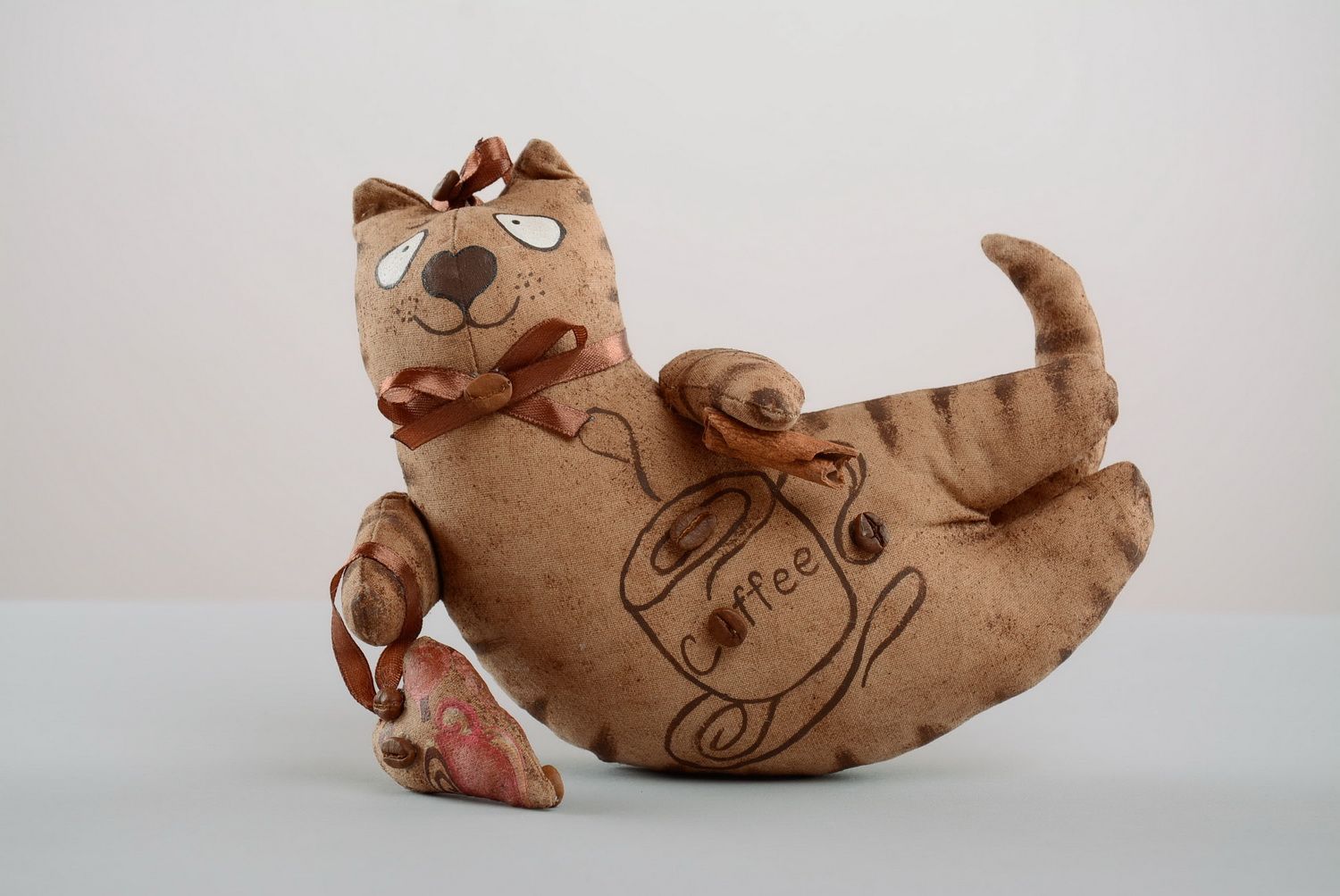 Colgante artesanal con forma de gato decoración de interior regalo original foto 3
