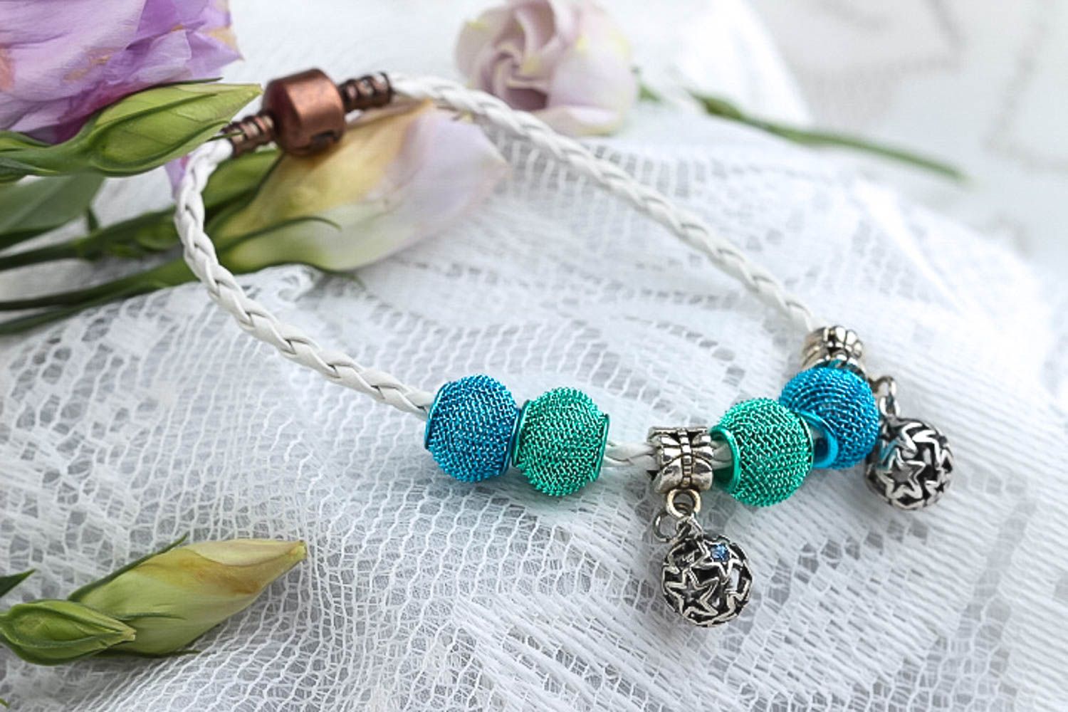 Womens bracelet string bracelet handmade jewelry designer accessories cool gifts photo 1