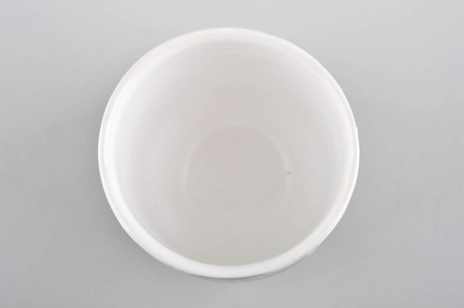 Tasse à thé faite main Mug original blanc gris noir Vaisselle design céramique photo 4