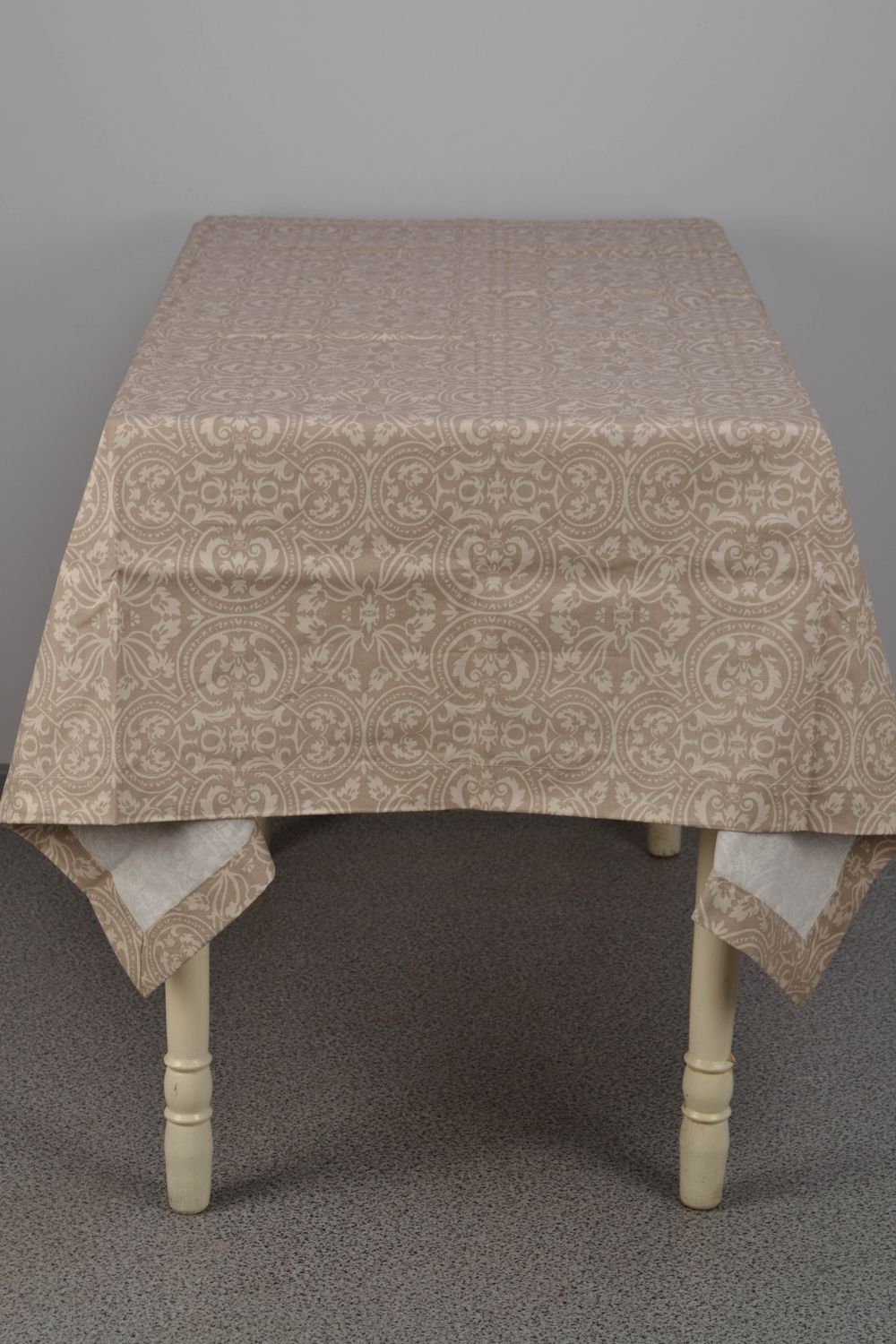 Cotton tablecloth for rectangular table photo 2