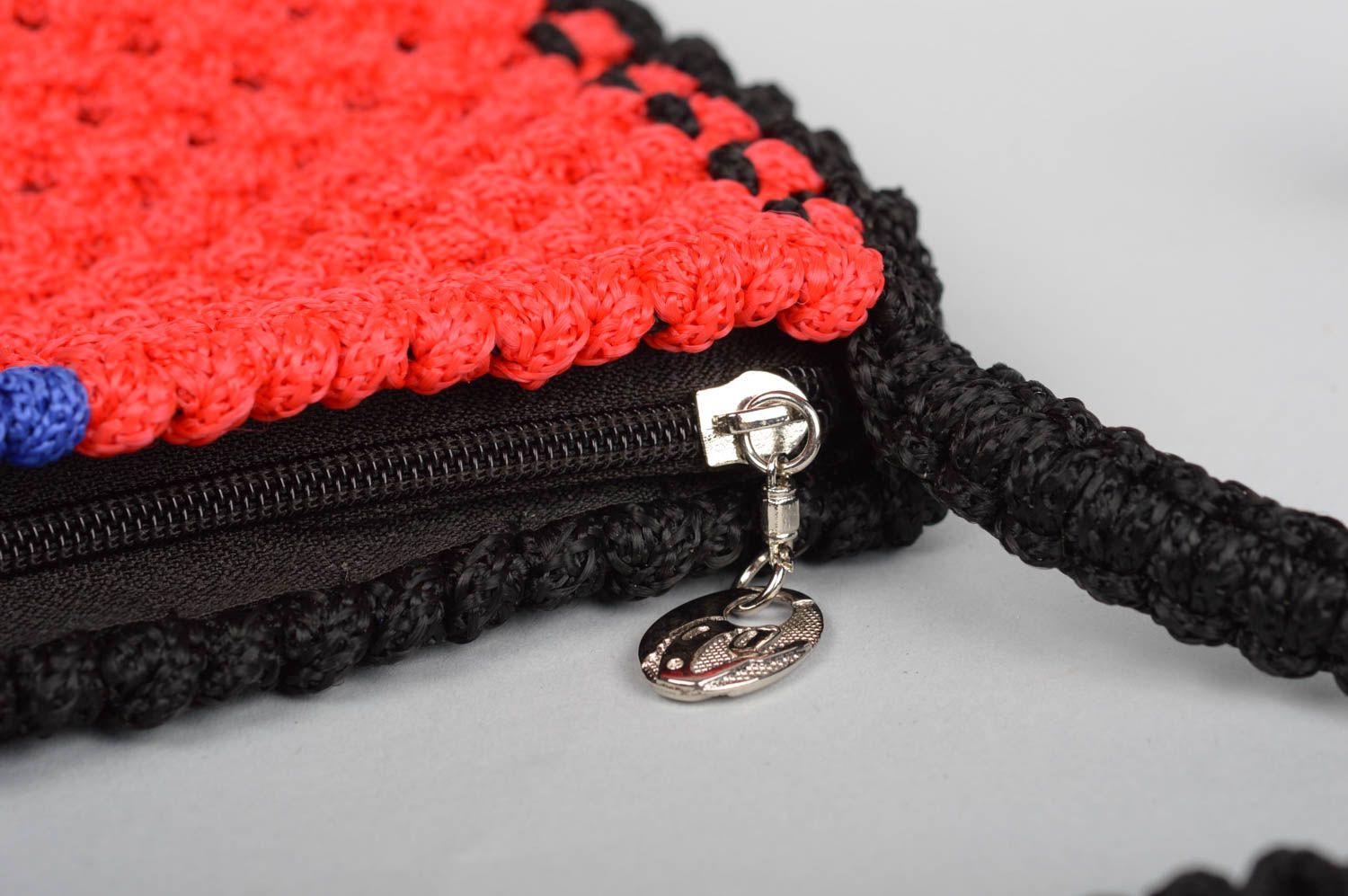 Unusual handmade woven bag textile shoulder bag macrame handbag gifts for her photo 2