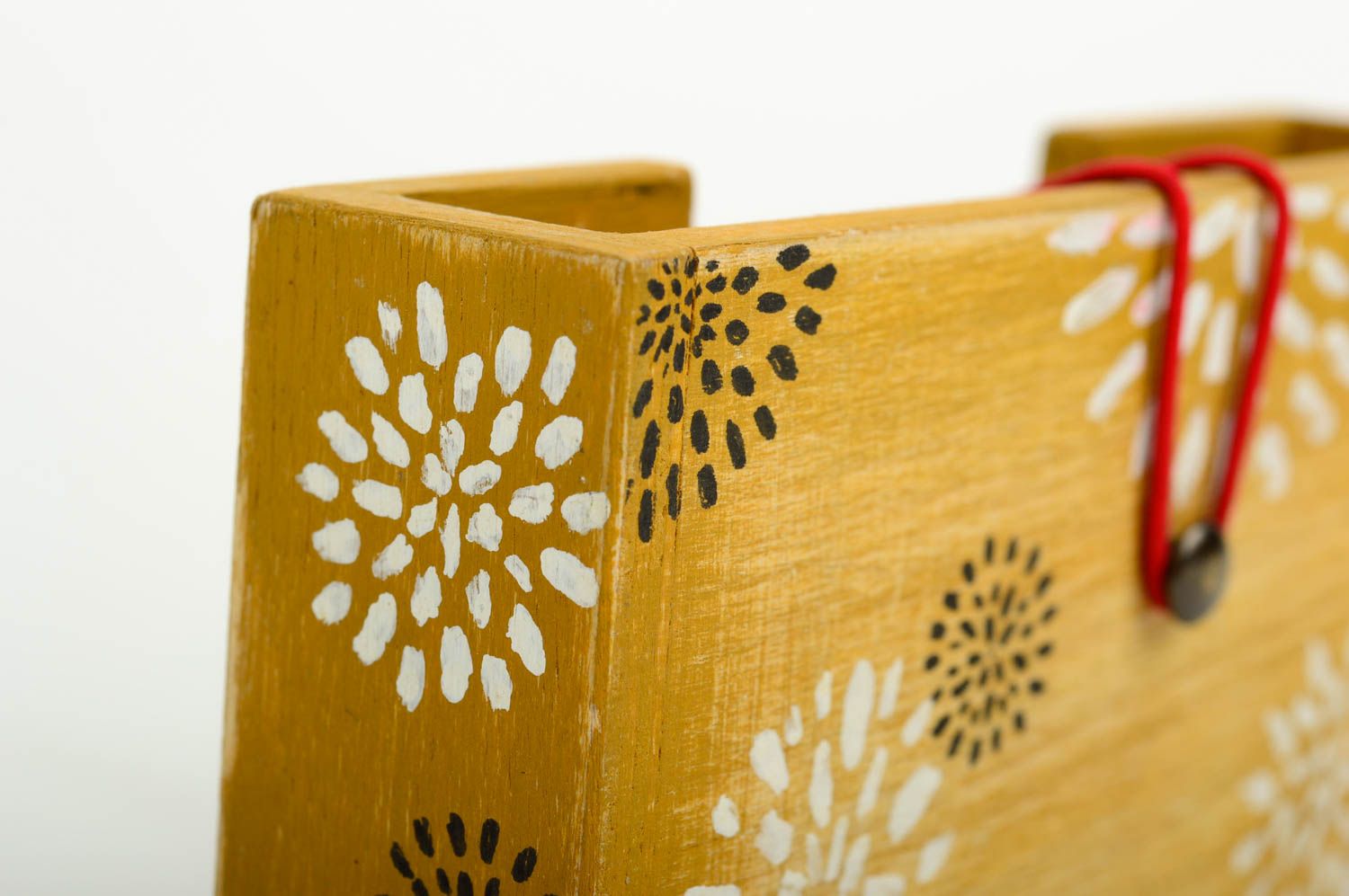 Caja de madera artesanal para tarjetas elemento decorativo regalo original foto 5