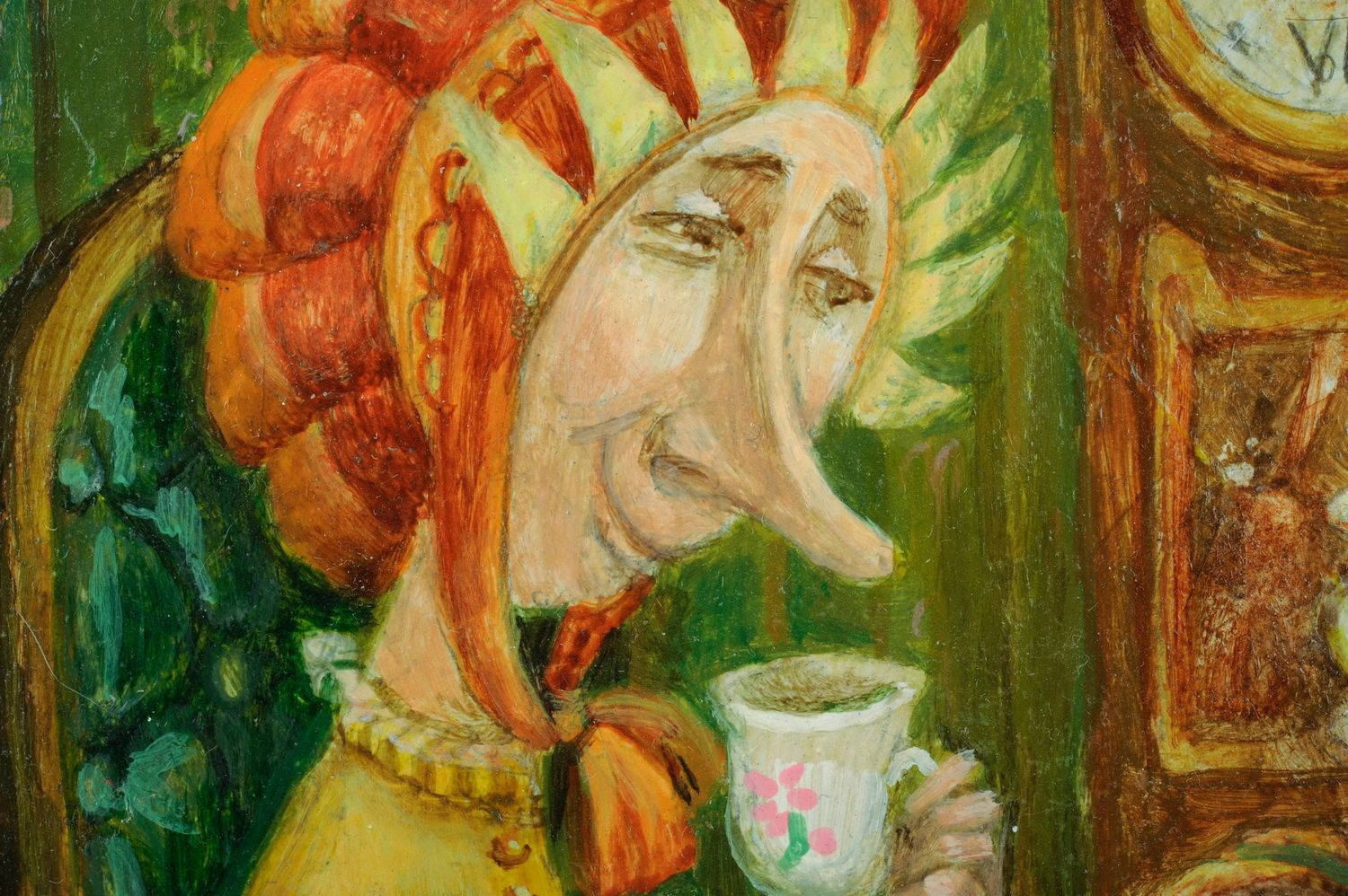 Tableau acrylique Copines boivent du thé  photo 4