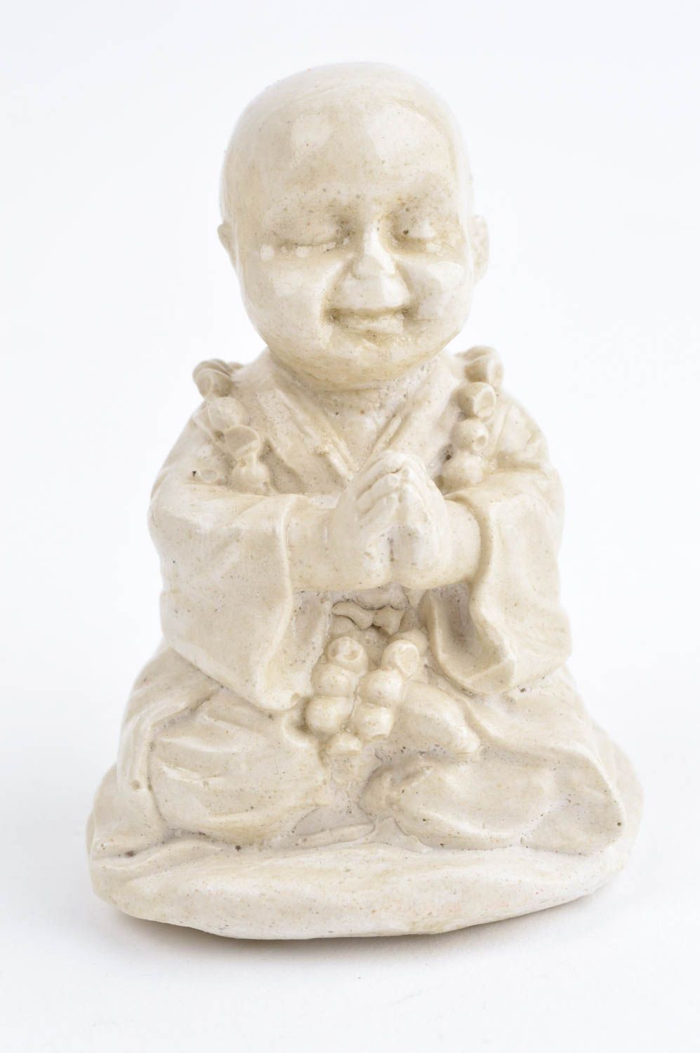 Figura de yeso artesanal con forma de monje decoración de hogar regalo original foto 3