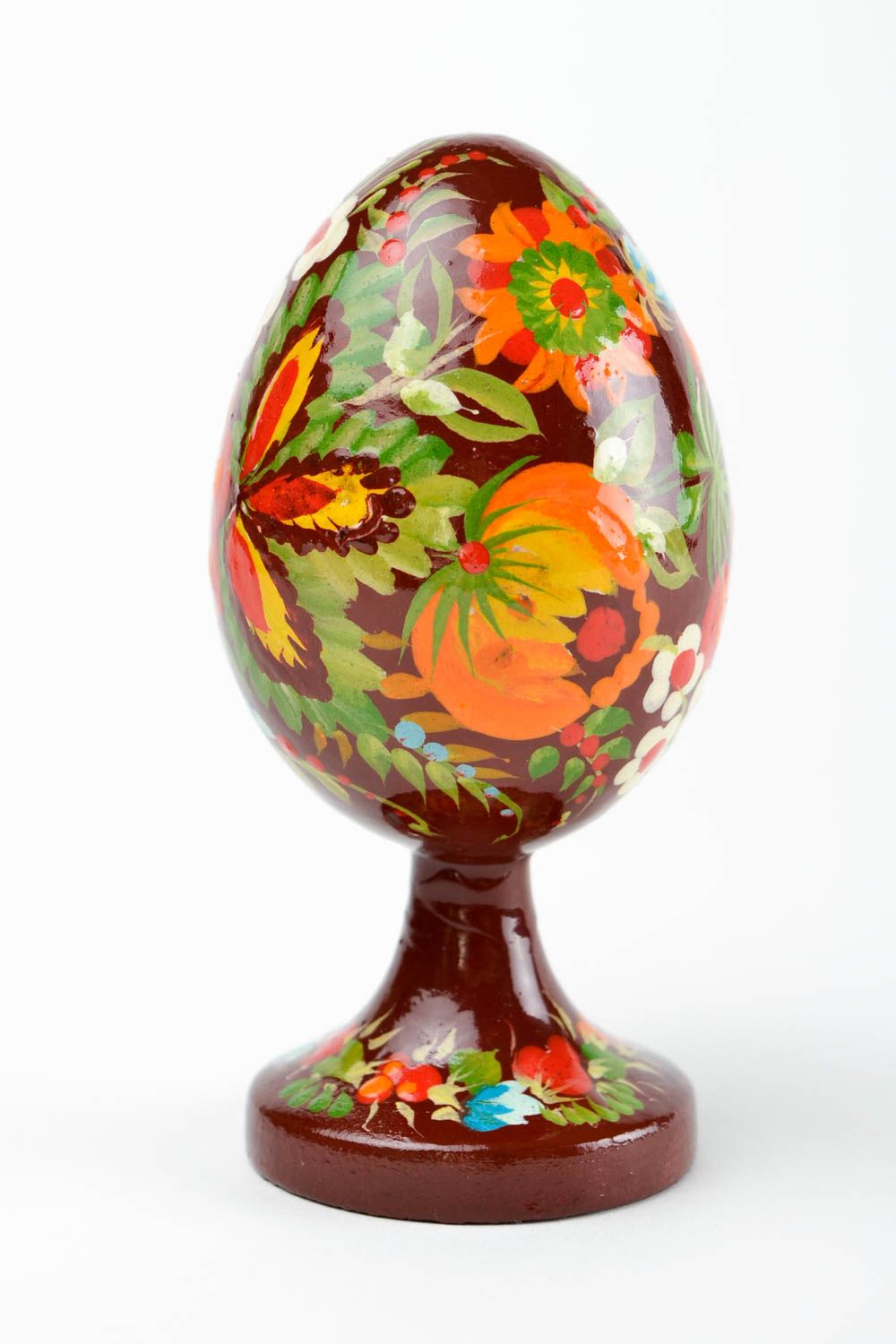Пасхальное яйцо ручной работы декор для дома пасхальное украшение с росписью фото 5