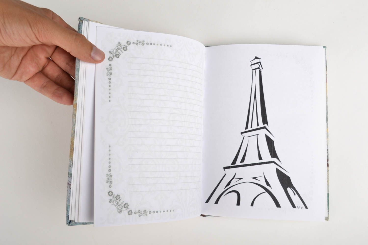 Handmade notepad handmade textile sketchbook designer notepad unusual gift photo 3