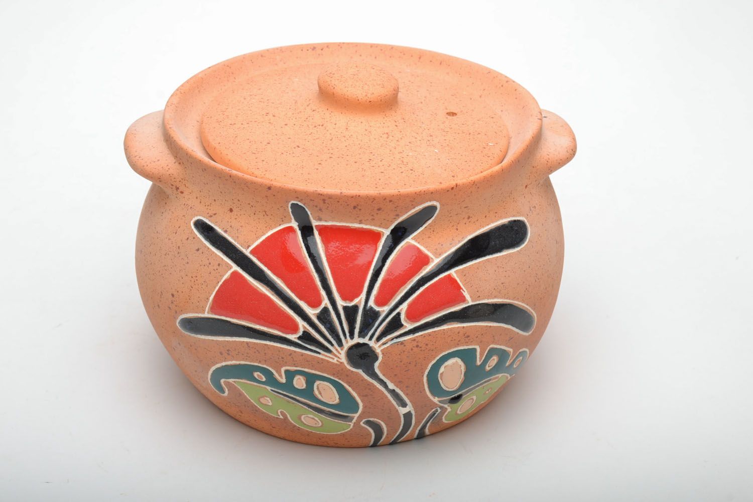 Ceramic pan with lid photo 2