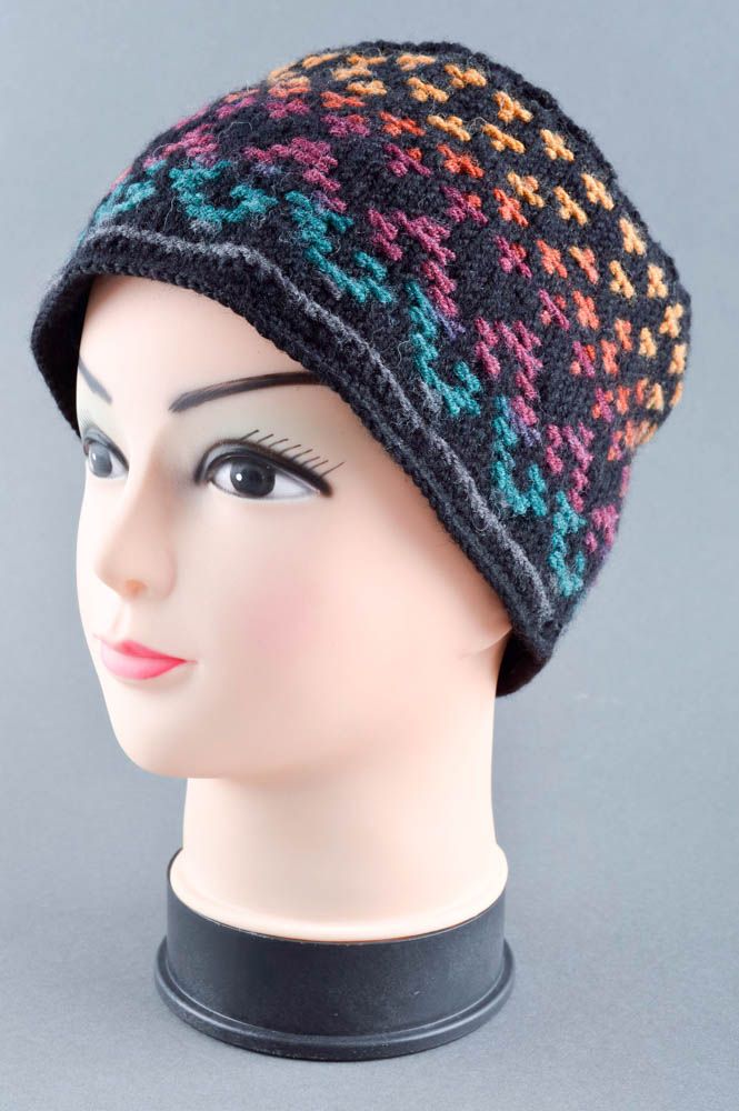 Beautiful handmade crochet warm baby hat fashion kids head accessories photo 1