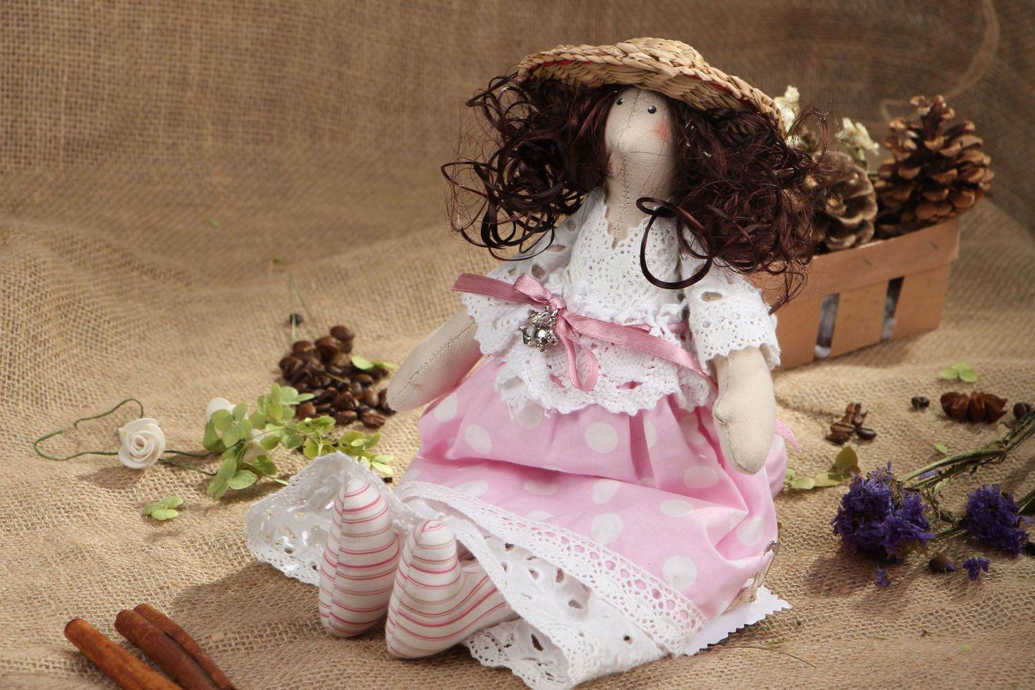 Soft handmade doll Brownie Doll photo 5
