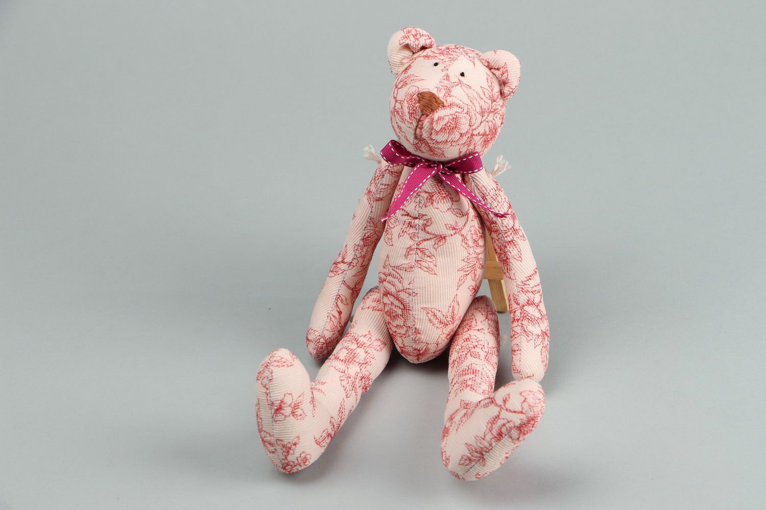 Soft toy Bear in flowers photo 3