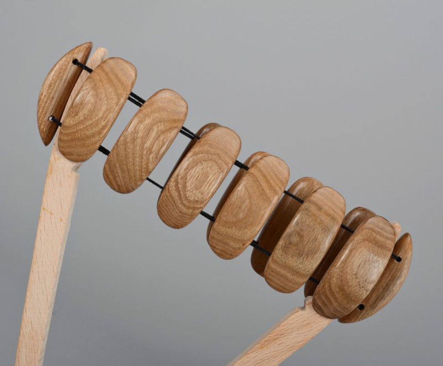 Bracciale di legno fatto a mano braccialetto chiaro braccialetto da polso

 foto 3