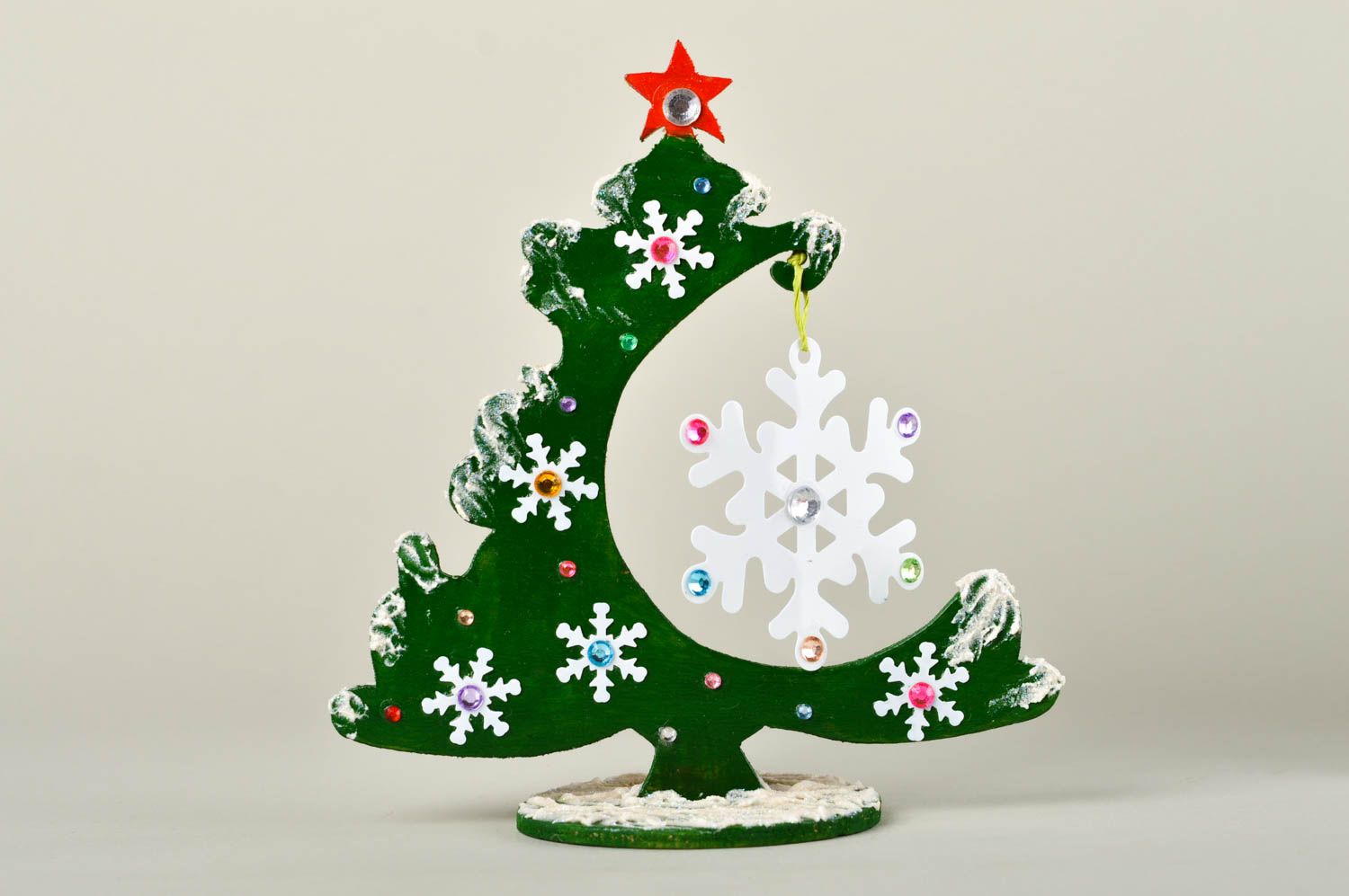 Decoración navideña artesanal elemento decorativo para hogar regalo original foto 2