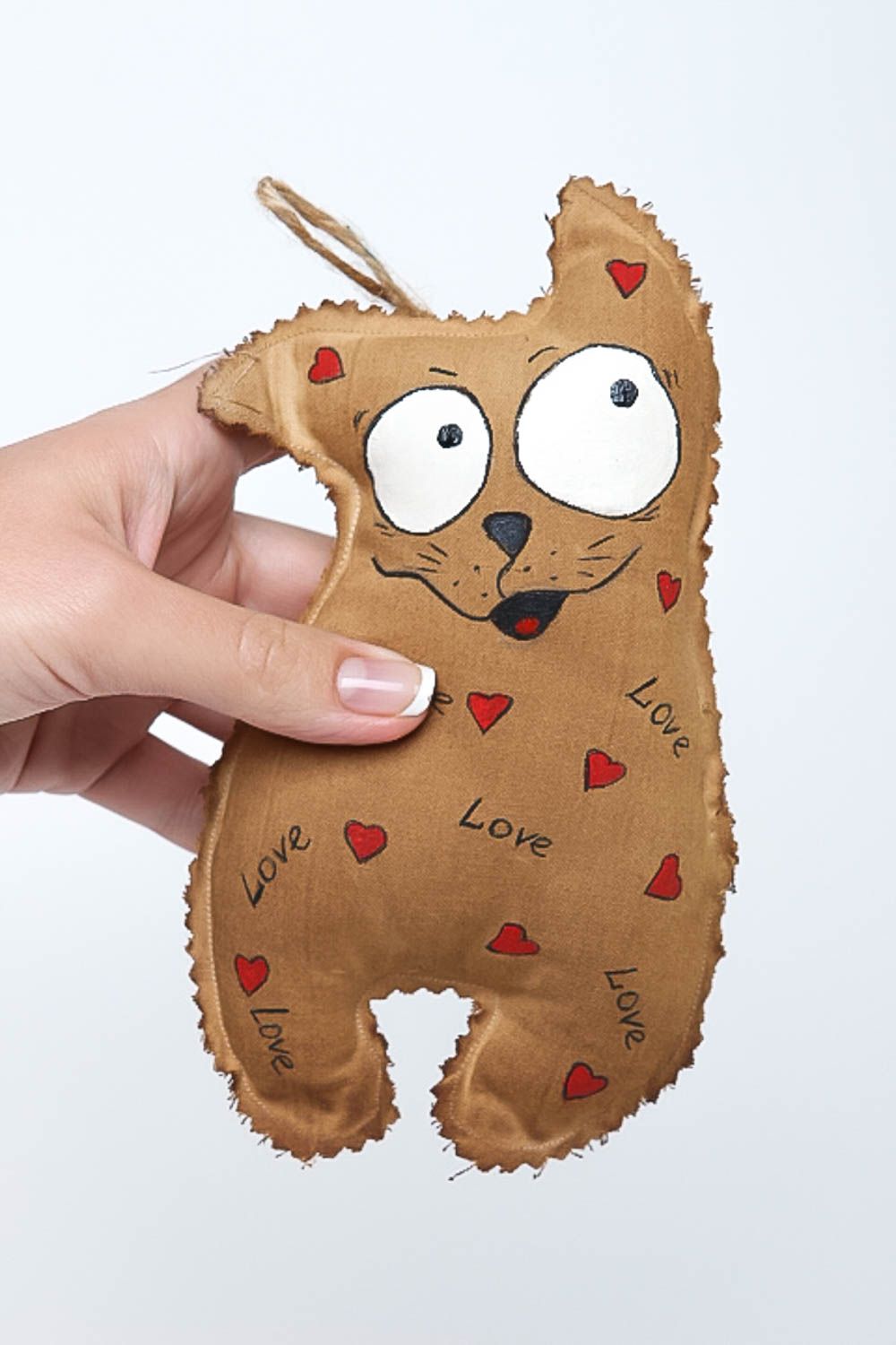 Katze Stofftier handmade Wohnzimmer Deko moderner Dekoartikel aromatisiert  foto 5