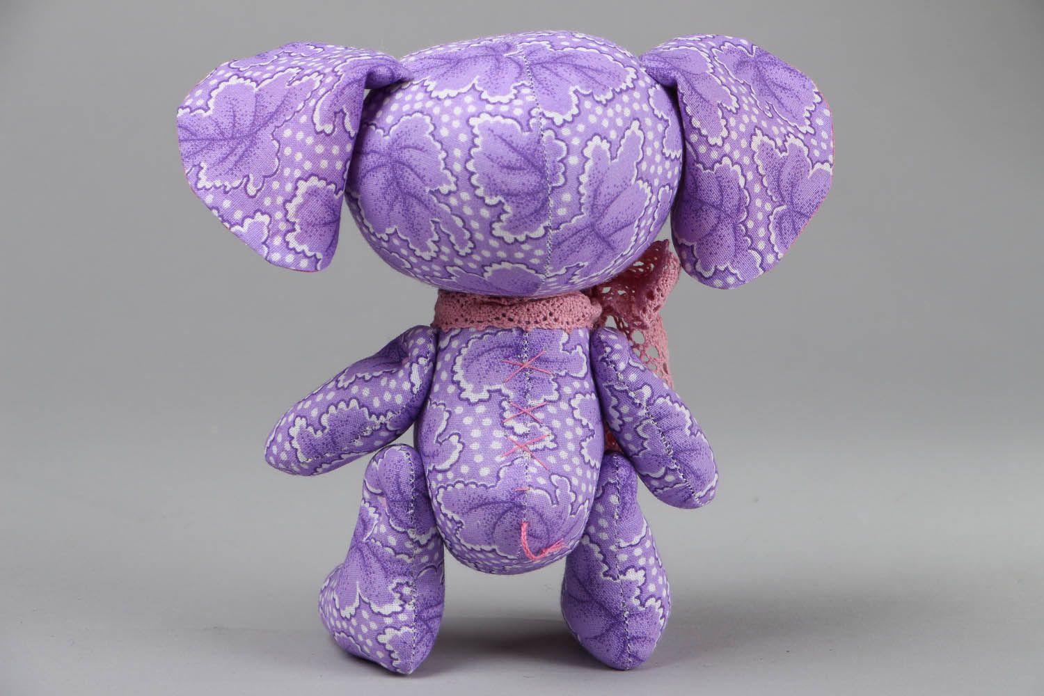 Мягкая игрушка интерьерная Лавандовый слоник фото 3