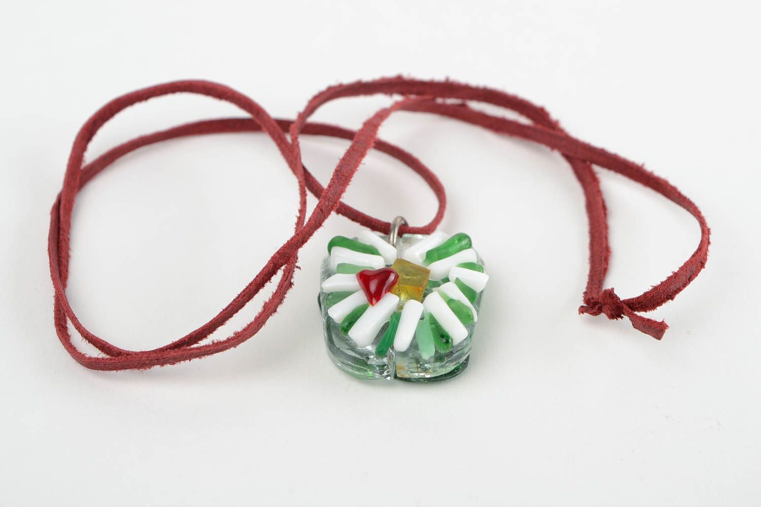 Handmade pendant designer pendant unusual accessory gift ideas glass jewelry photo 5