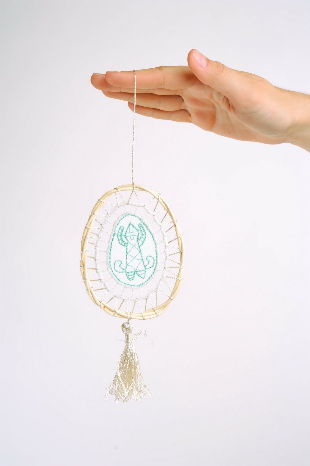 Decorative pendant with embroidery photo 3