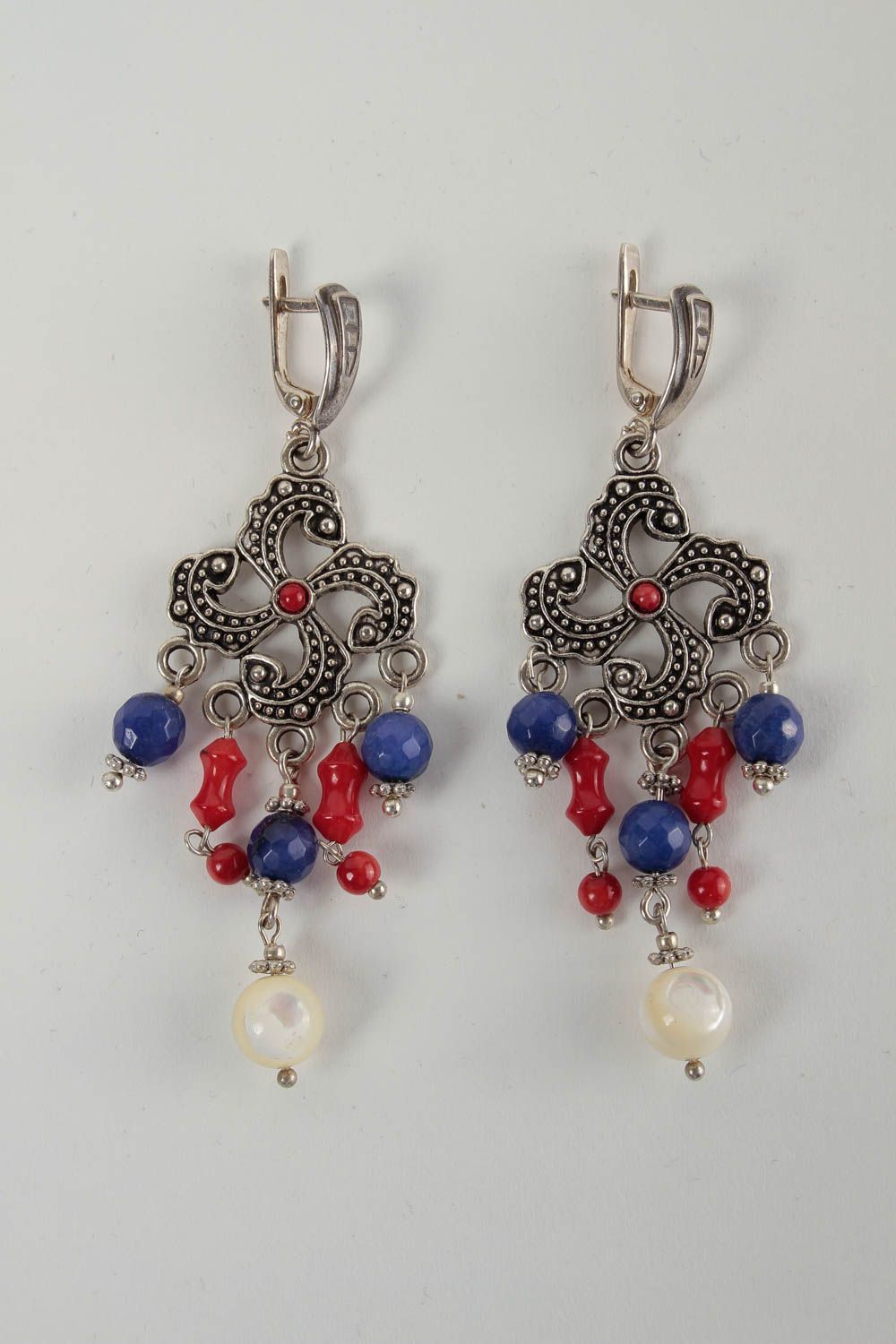 Handmade designer cute earrings unusual stylish earrings elegant jewelry photo 3