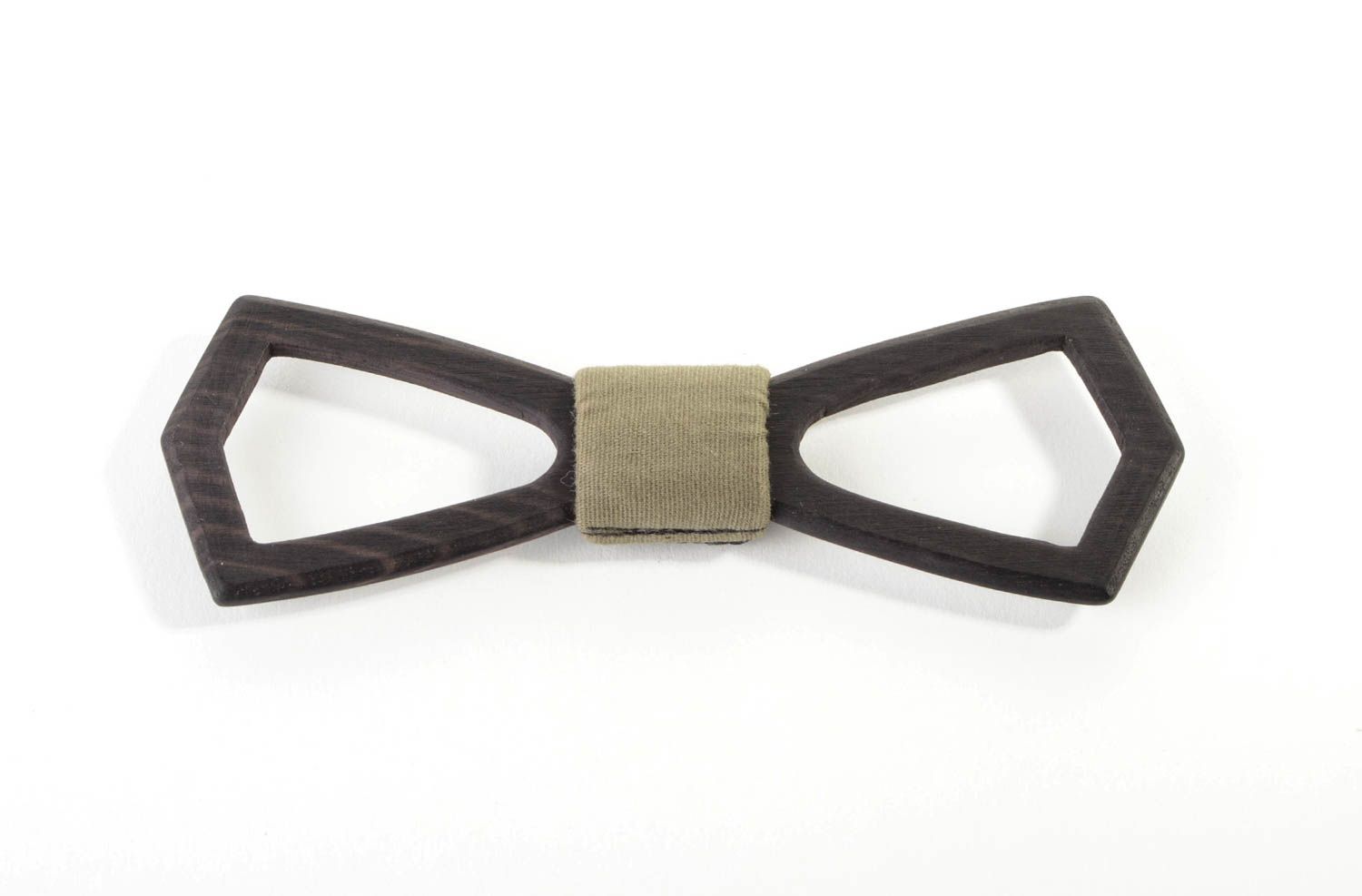 Handmade designer bow tie unusual wooden bow tie stylish accessory for men photo 4