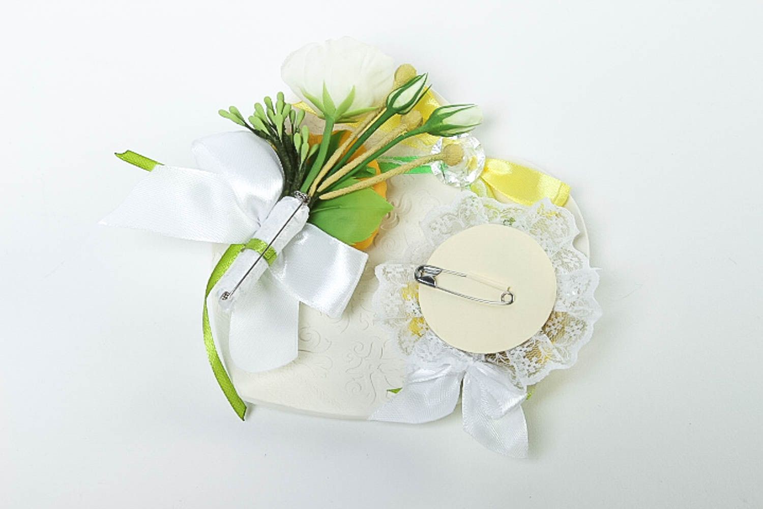 Accesorios de boda hechos a mano ramilletes de flores cosas para boda originales foto 4