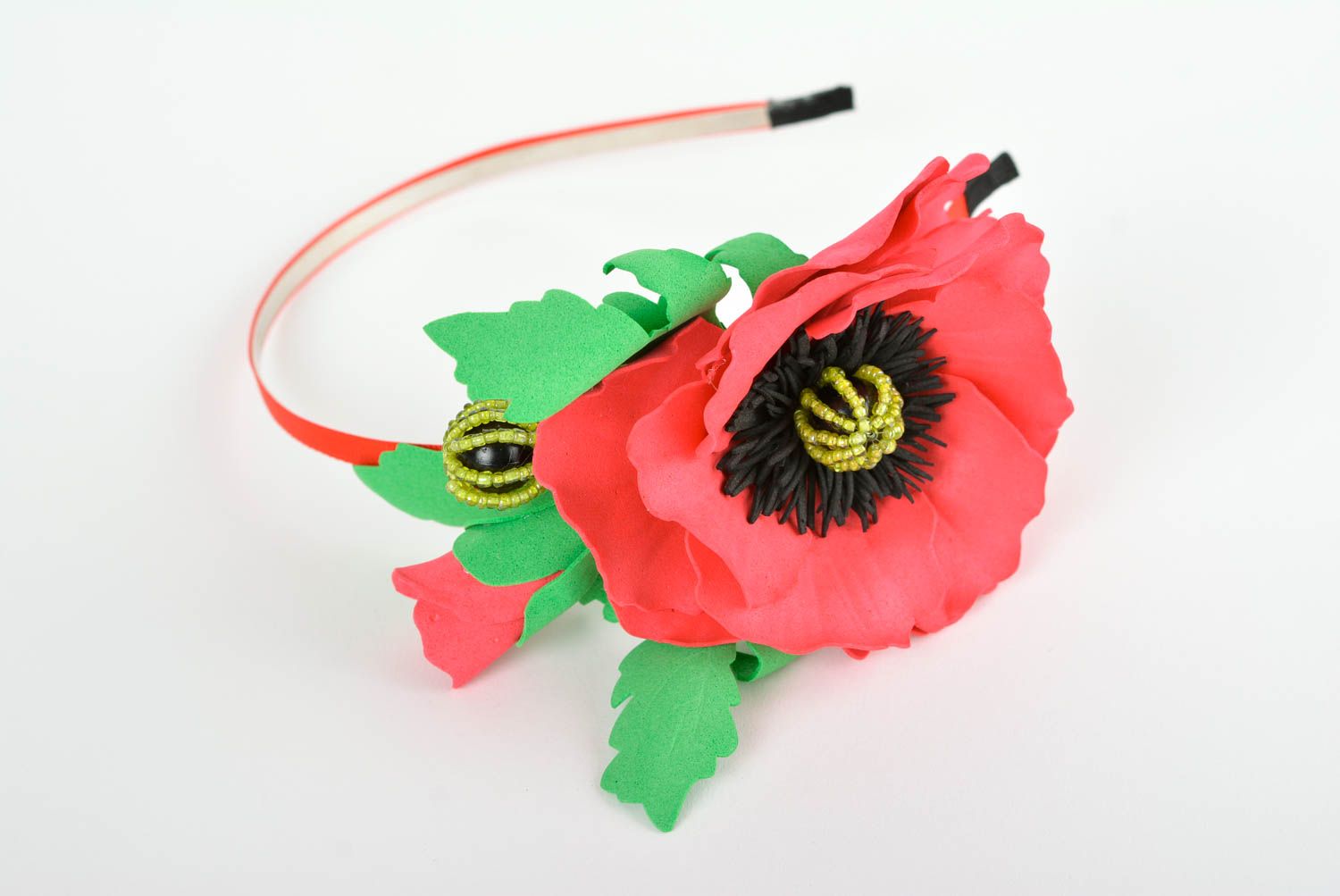Haar Schmuck handmade Mode Schmuck Accessoire mit Blume Geschenk für Mädchen foto 1