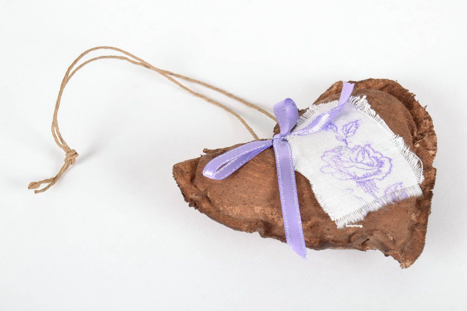Colgante artesanal aromatizado Corazón de chocolate foto 2