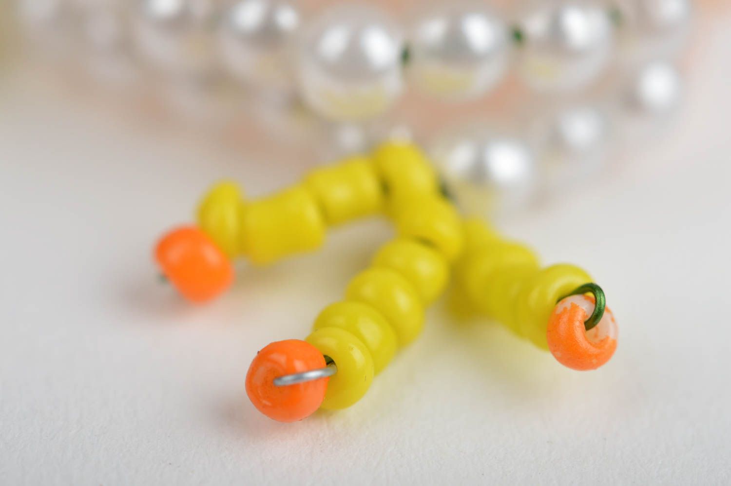Handmade cute designer beautiful small finger toy penguin made of beads photo 4
