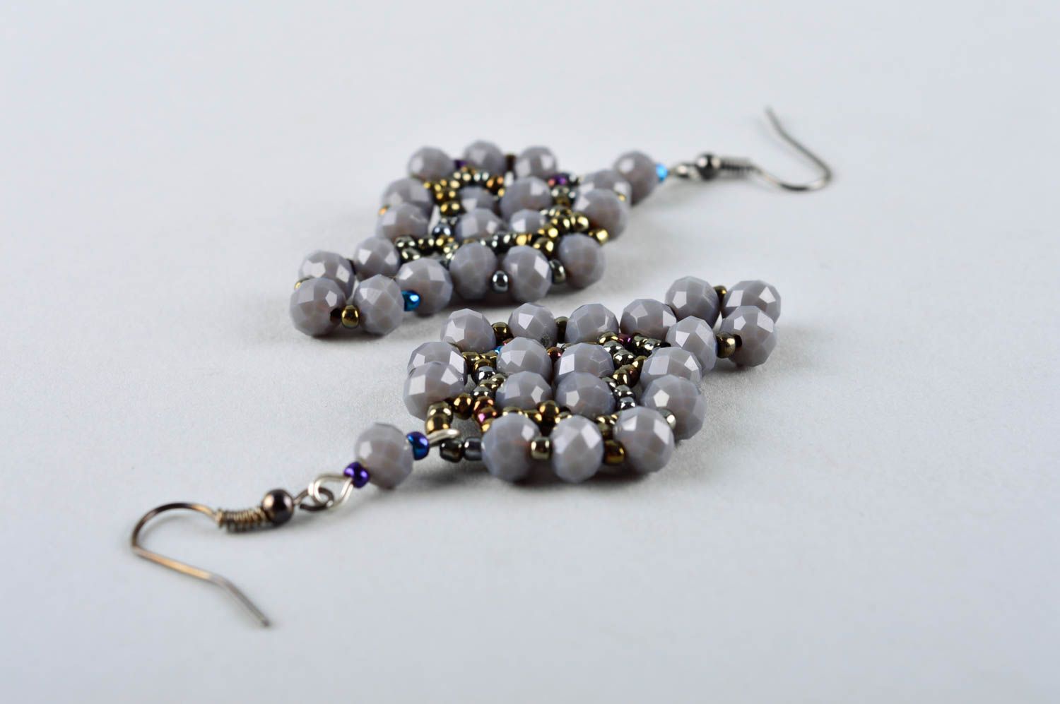 Handmade earrings bead earrings designer accessories fashion jewelry gift ideas photo 4