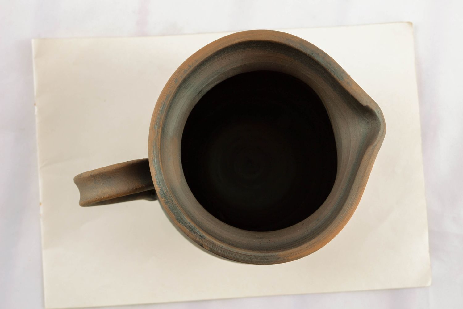 45 oz dark brown milk pitcher wit handle and no lid 1,5 lb photo 3