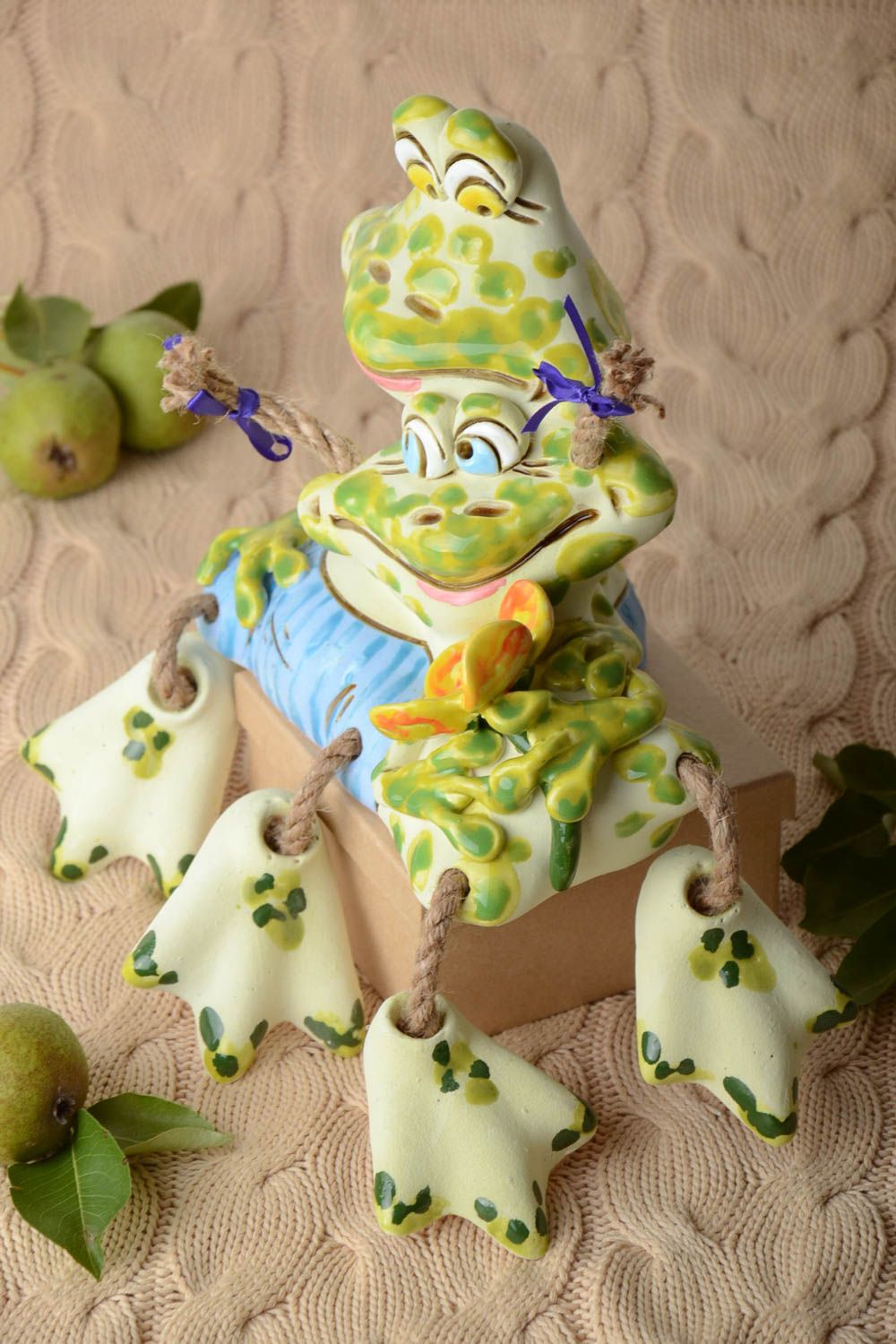 Handmade Deko Element Keramik Spardose Sparbüchse für Kinder Geschenk für Kind foto 1