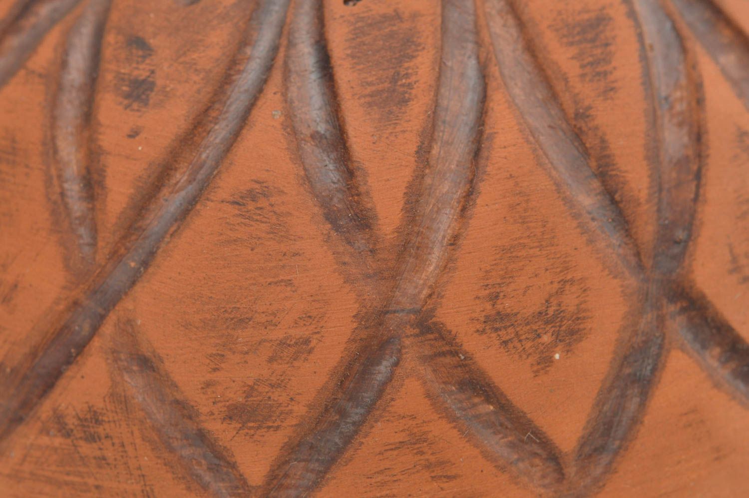 Bol en argile fait main avec motifs creux original vaisselle ethnique pratique photo 4