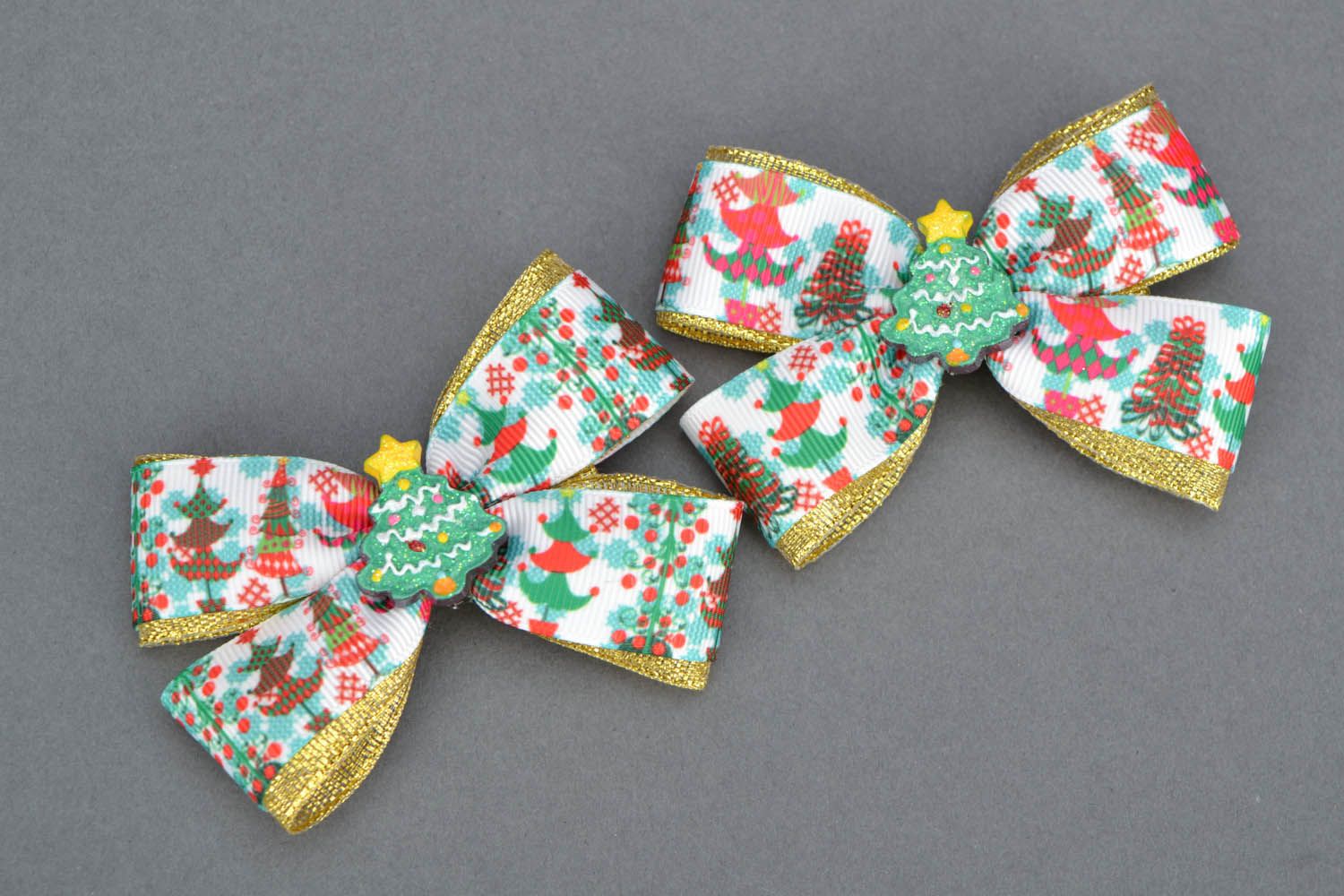 Two New Year hair clips  photo 3