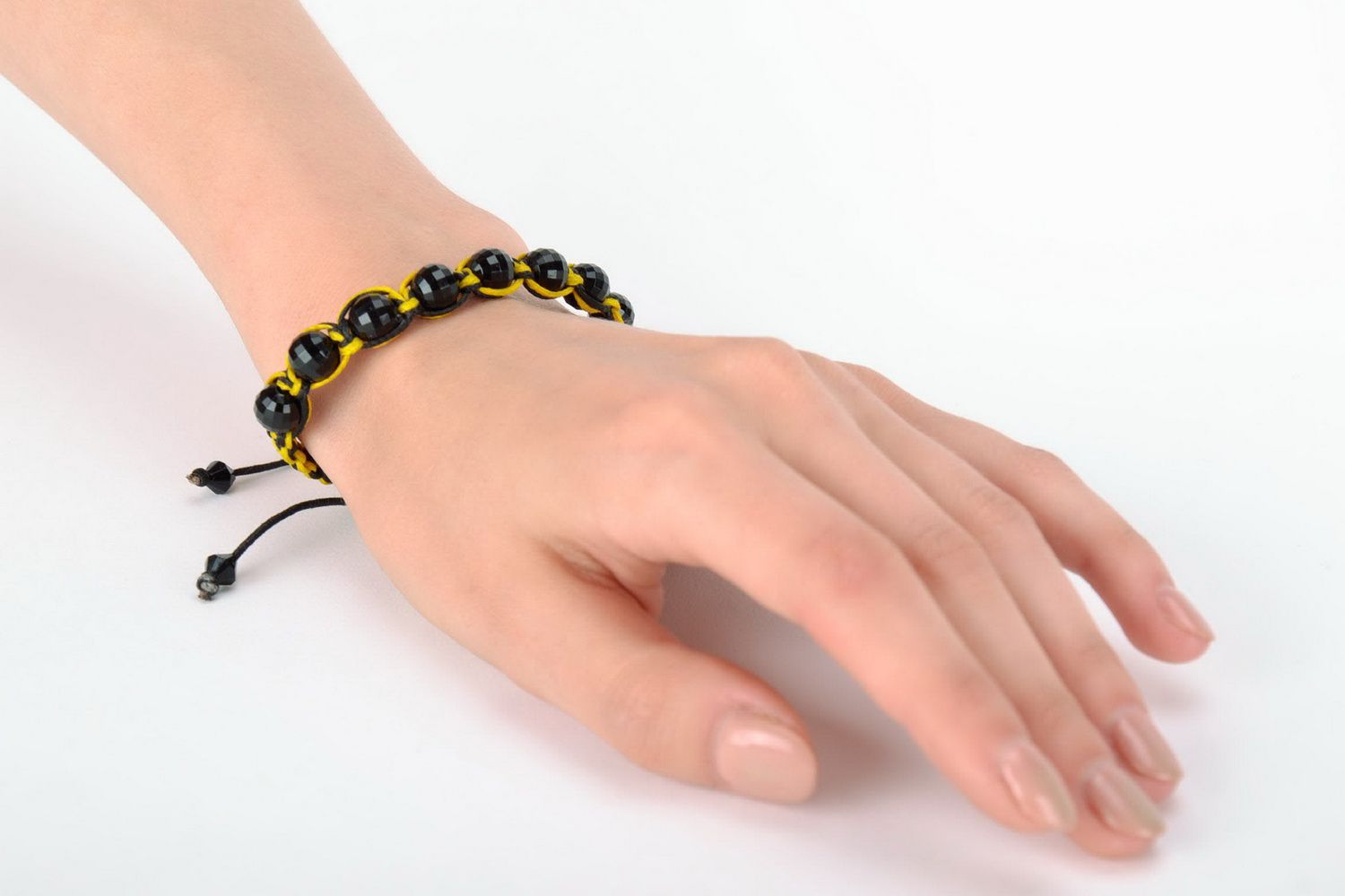 Yellow and black bracelet photo 5