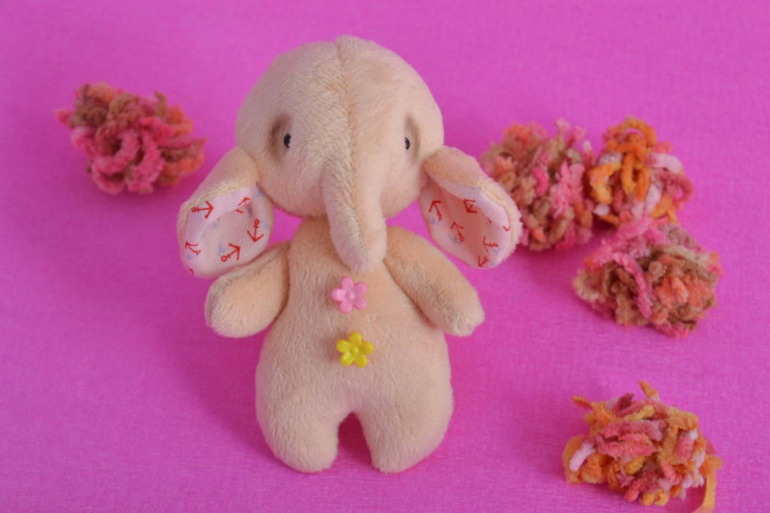 Elefant Kuscheltier handmade Öko Kinderspielzeug Kinder Geschenke schön weich foto 1