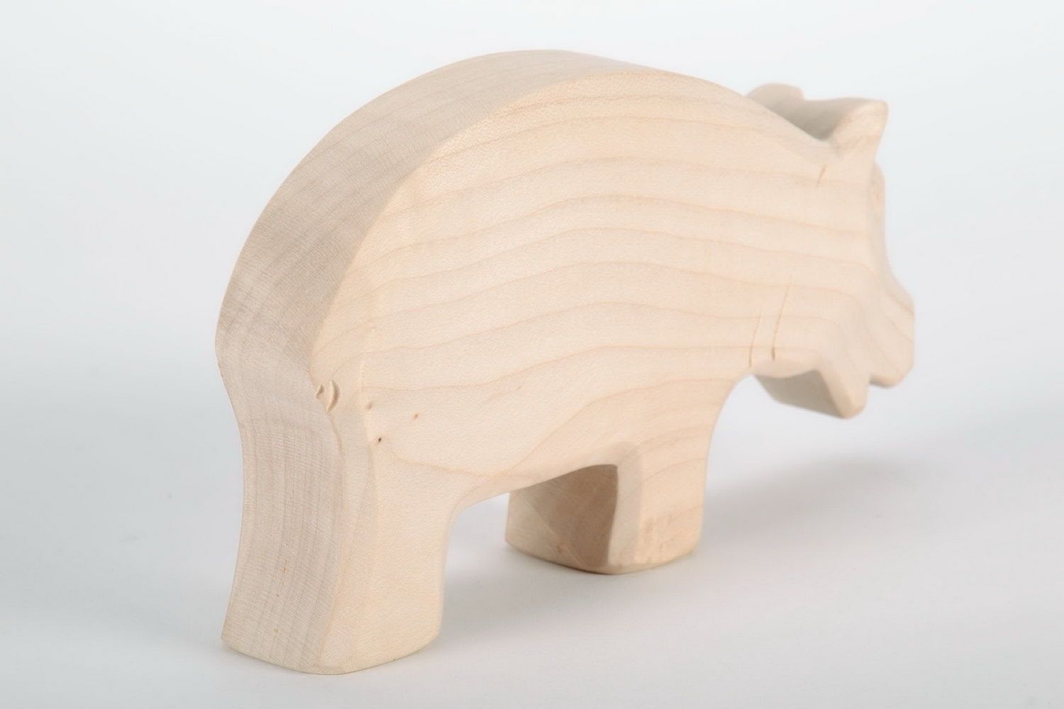 Wooden figurine Hippo photo 4