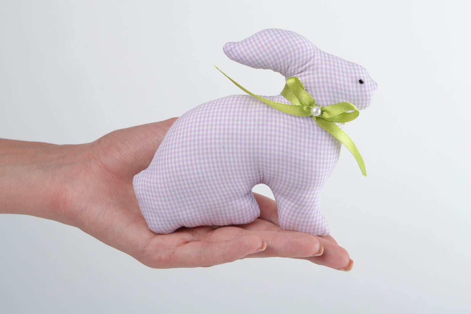 Пасхальный кролик ручной работы авторский пасхальный декор подарок на Пасху фото 2