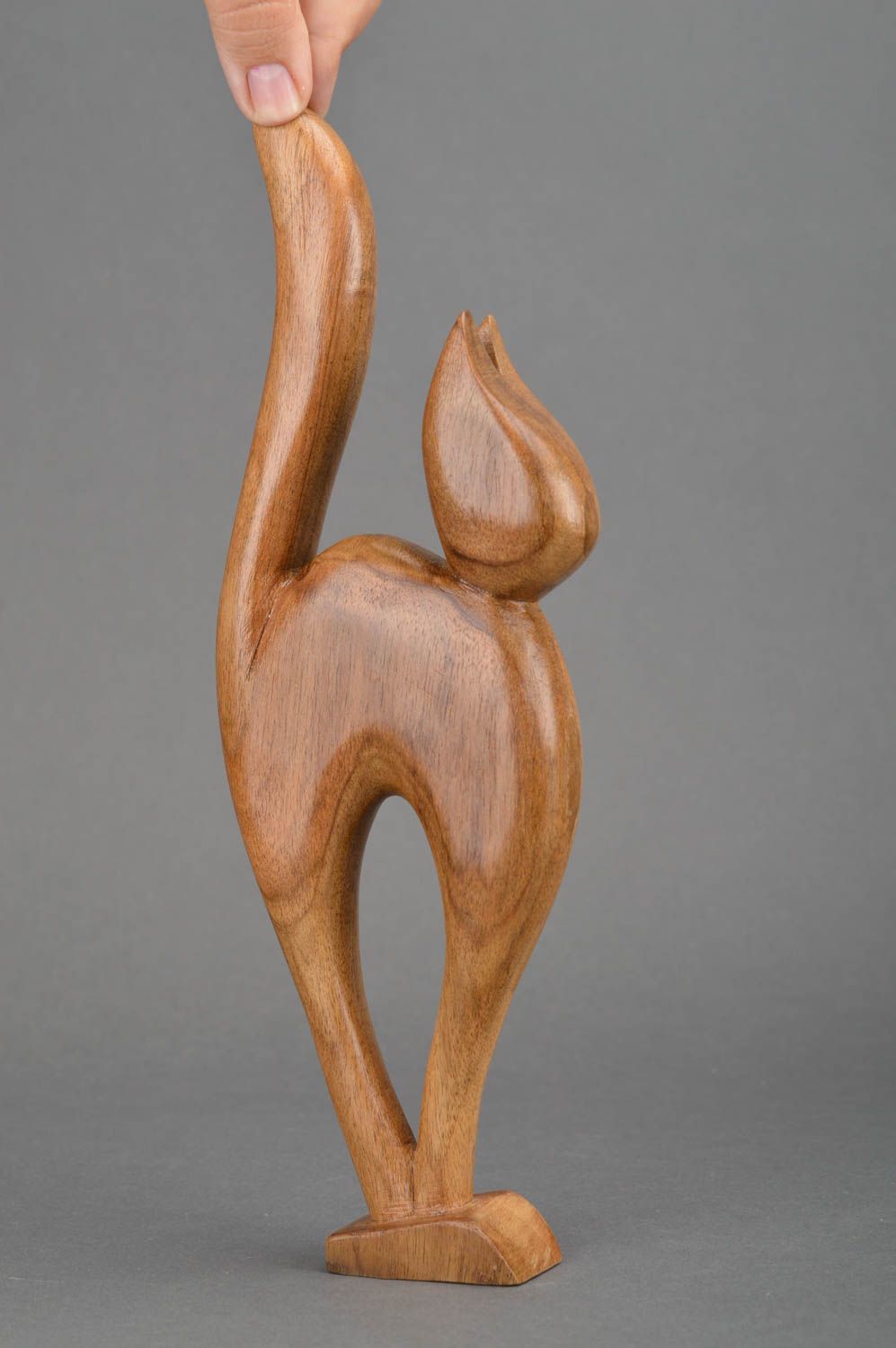 Figura de madera tallada hecha a mano objeto decorativo regalo original foto 2