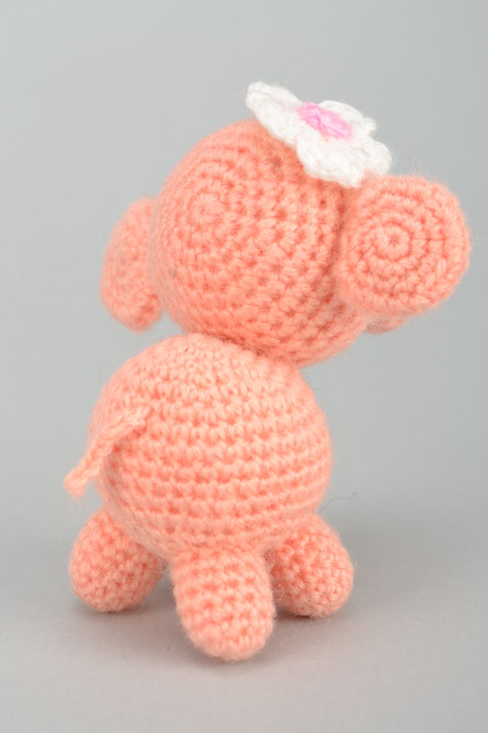 Small woolen crochet toy Elephant photo 4