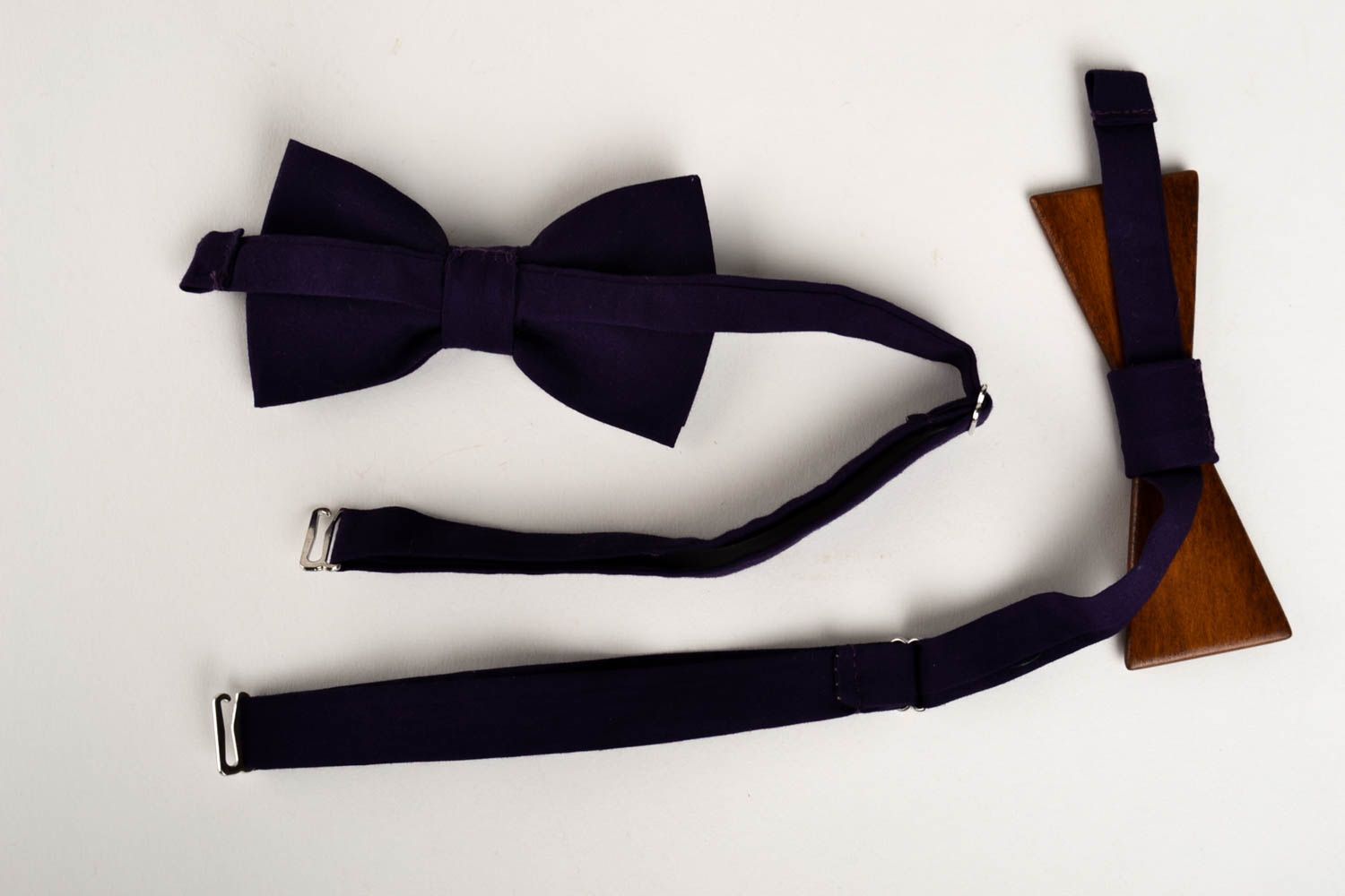 Handmade stylish bow tie wooden bow tie men accessories present for boyfriend photo 2