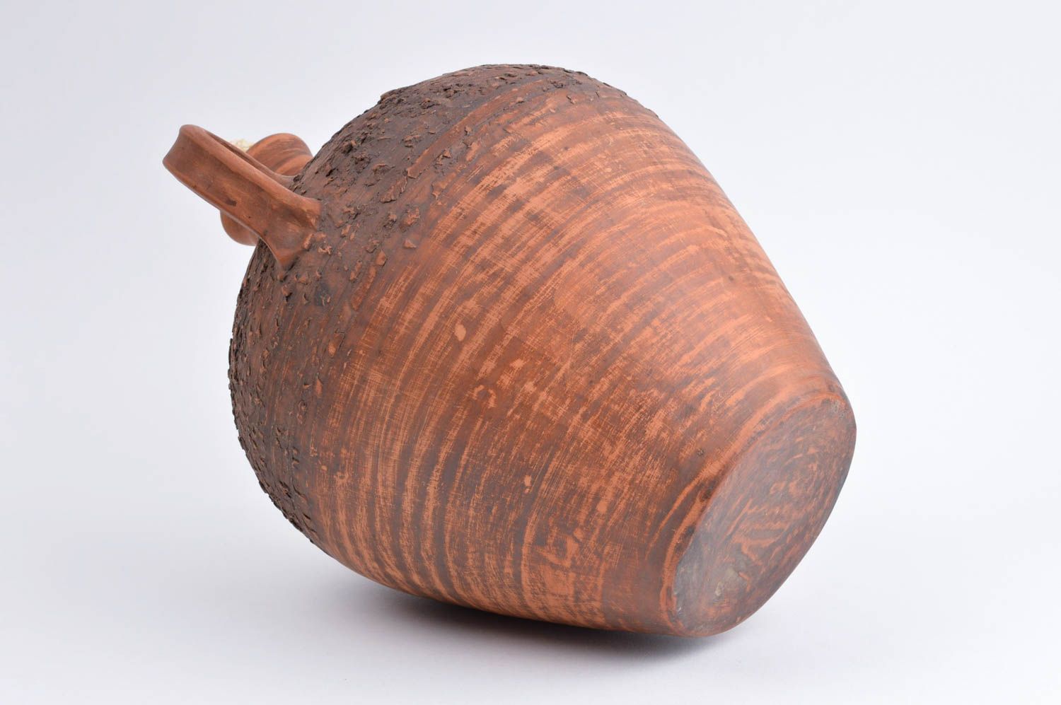 Keramik Krug handmade Ton Geschirr Krug aus Ton Öko Geschirr 2.5 L mit Griffen foto 4
