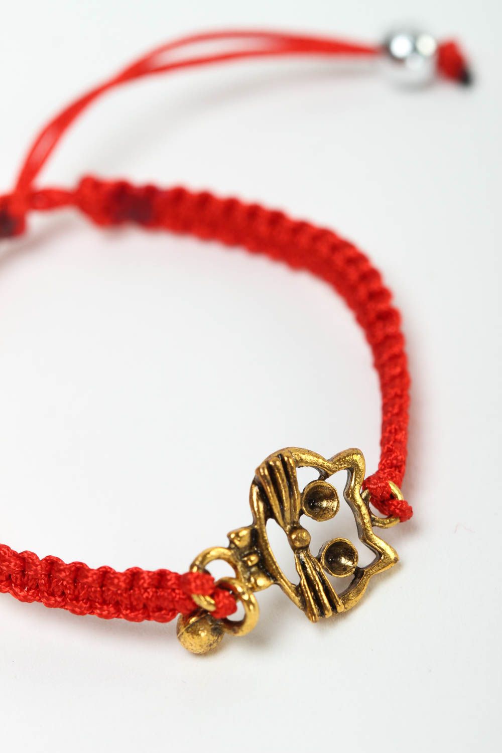 Handmade Damen Armband exklusiver Schmuck Geschenk für Frauen rotes Armband  foto 3