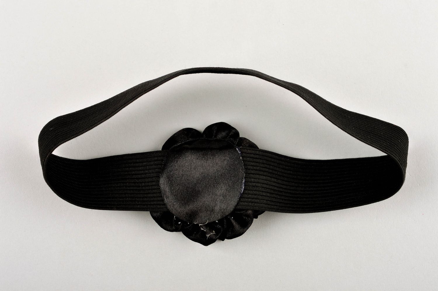 Повязка на голову ручной работы повязка для девочки детская повязка темная  фото 5