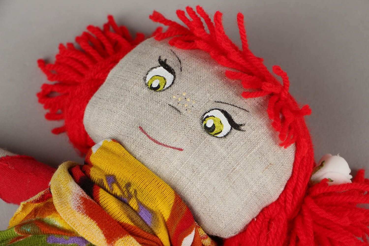 Handmade textile doll photo 2