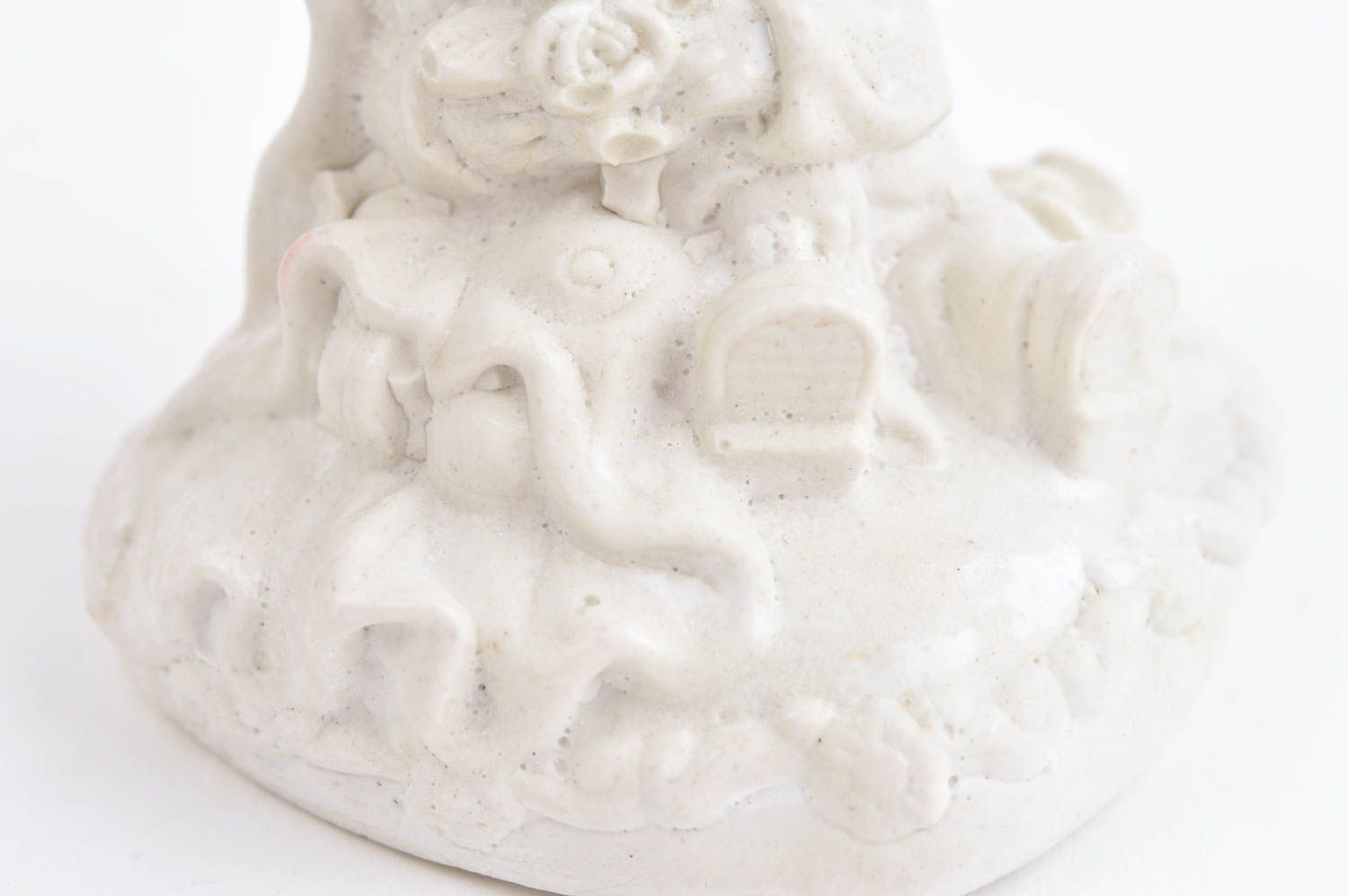 Figura artesanal de yeso blanca regalo original decoración de habitación Niños foto 5