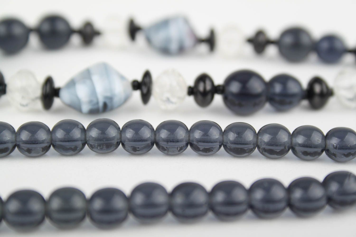Handmade necklace glass beads necklace designer bijouterie accessories for women photo 3