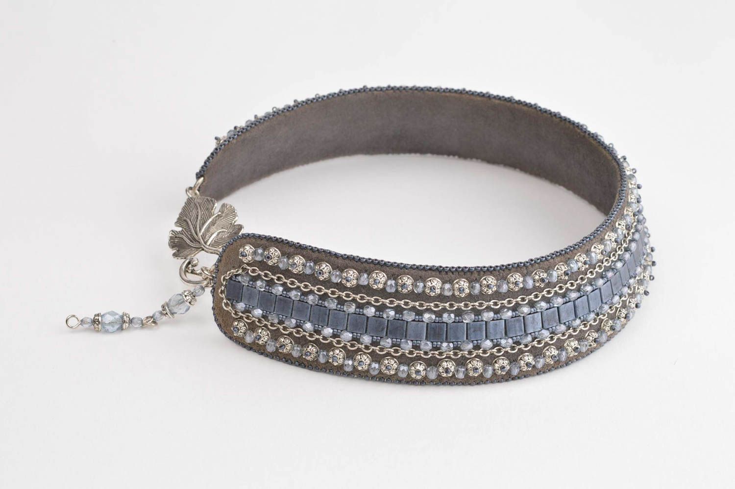 Damen Collier handgefertigt Schmuck Halskette Accessoire für Frauen einmalig  foto 3